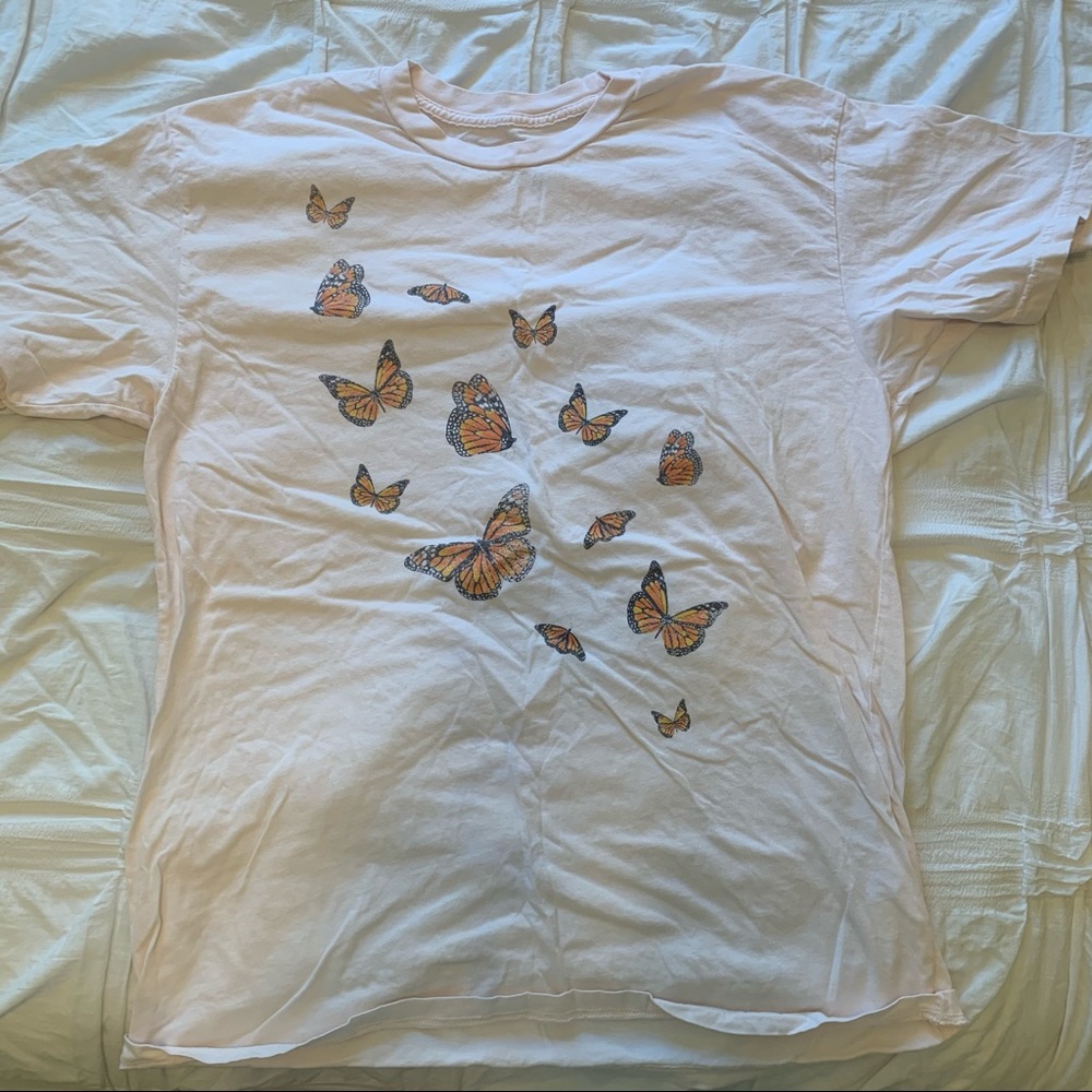 pacsun butterfly graphic tee